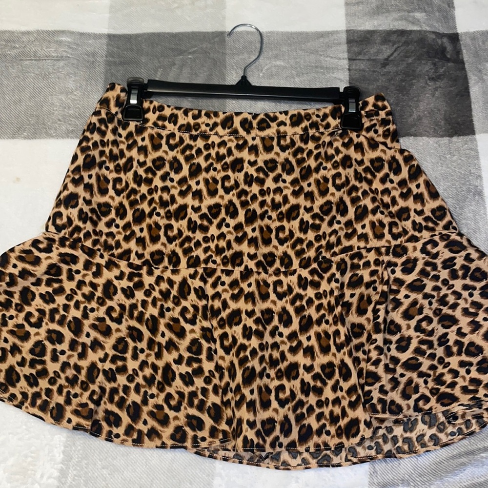 NTW Boutique Leopard Print Skirt